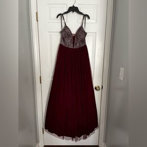 Burgundy/Maroon Prom Dress Size Small